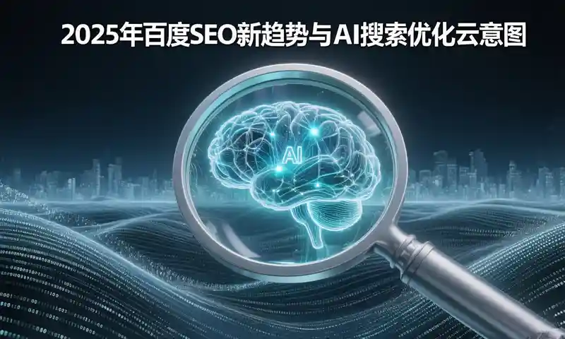 2025年百度SEO新趋势与AI搜索优化示意图
