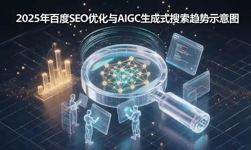 2025年百度SEO优化与AIGC生成式搜索趋势示意图