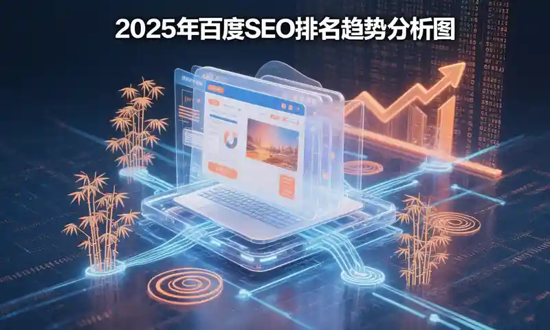 2025年百度SEO排名趋势分析图，展示益阳企业网站通过优化实现流量增长