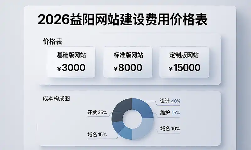 2026益阳网站建设费用价格表与成本构成图