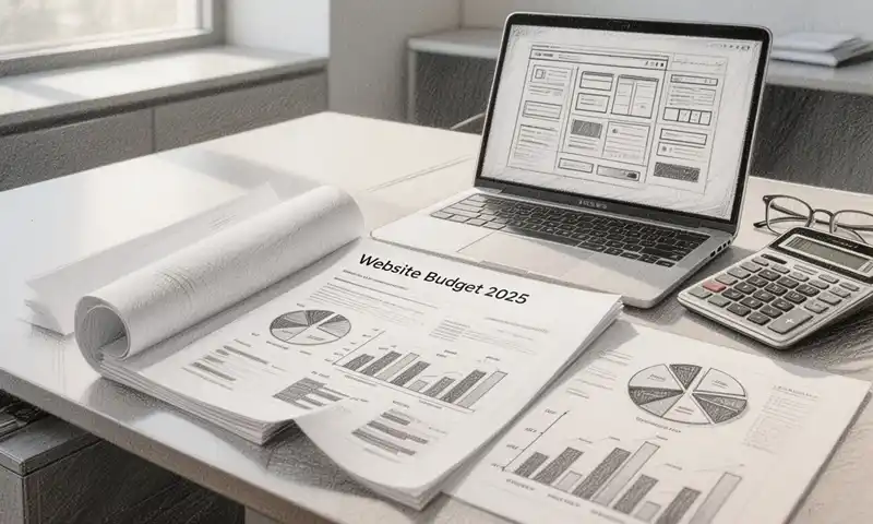 2026年现在做网站需要多少钱的成本分析与预算规划素描图