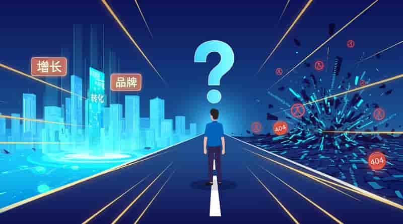 一位益阳企业家正在电脑前认真比较不同的网站建设公司方案