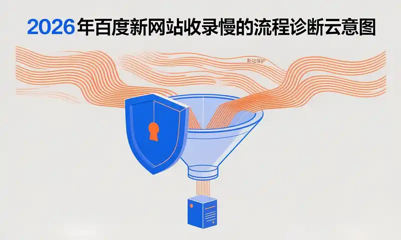 2026年百度新网站收录慢的流程诊断示意图