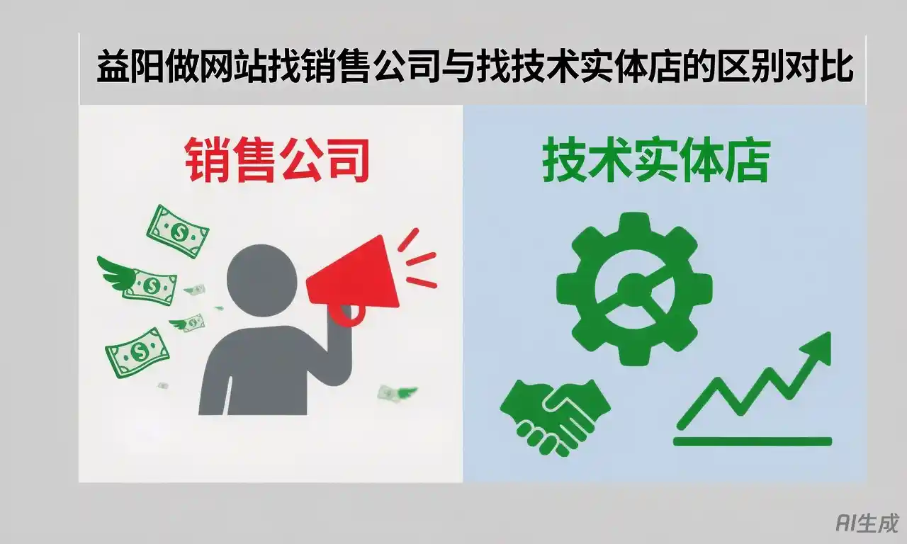 益阳做网站找销售公司与找技术实体店的区别对比