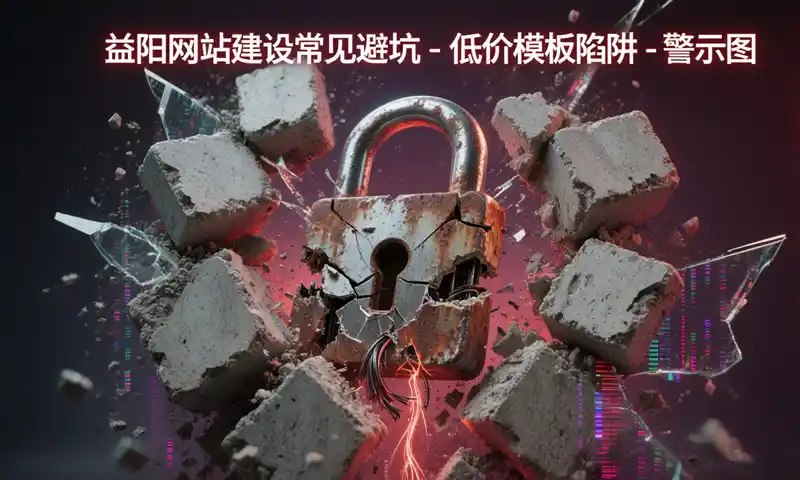 益阳网站建设常见避坑 - 低价模板陷阱 - 警示图