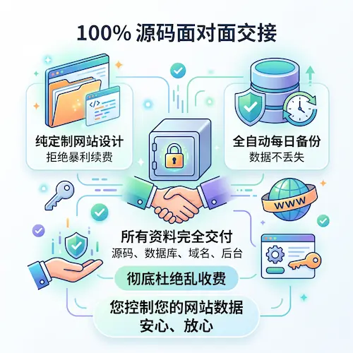 益阳企业官网定制，源码账号当面全交付与数据自动备份